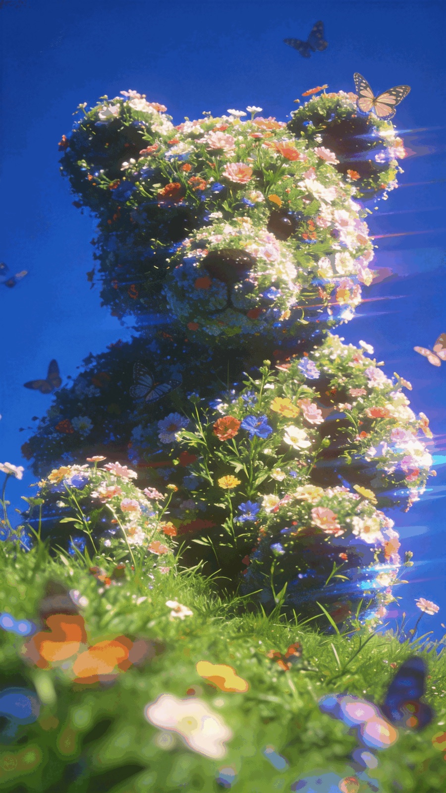 Floral Bear Guardian