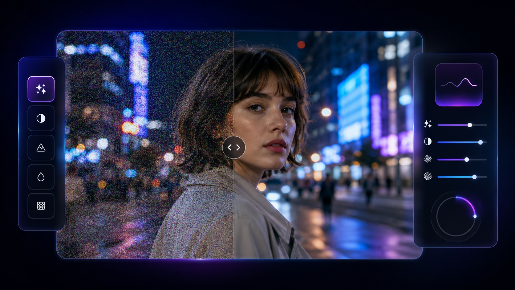 AI AI Denoise visual
