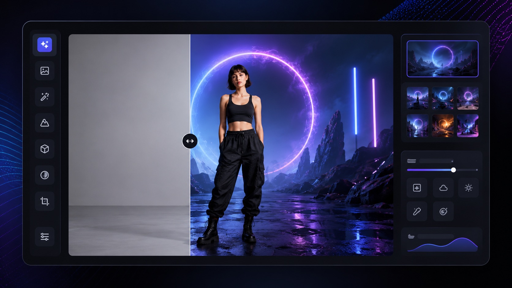 AI AI Background Changer visual
