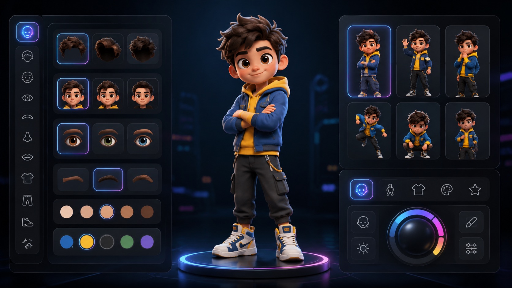 AI Cartoon Character Maker visual
