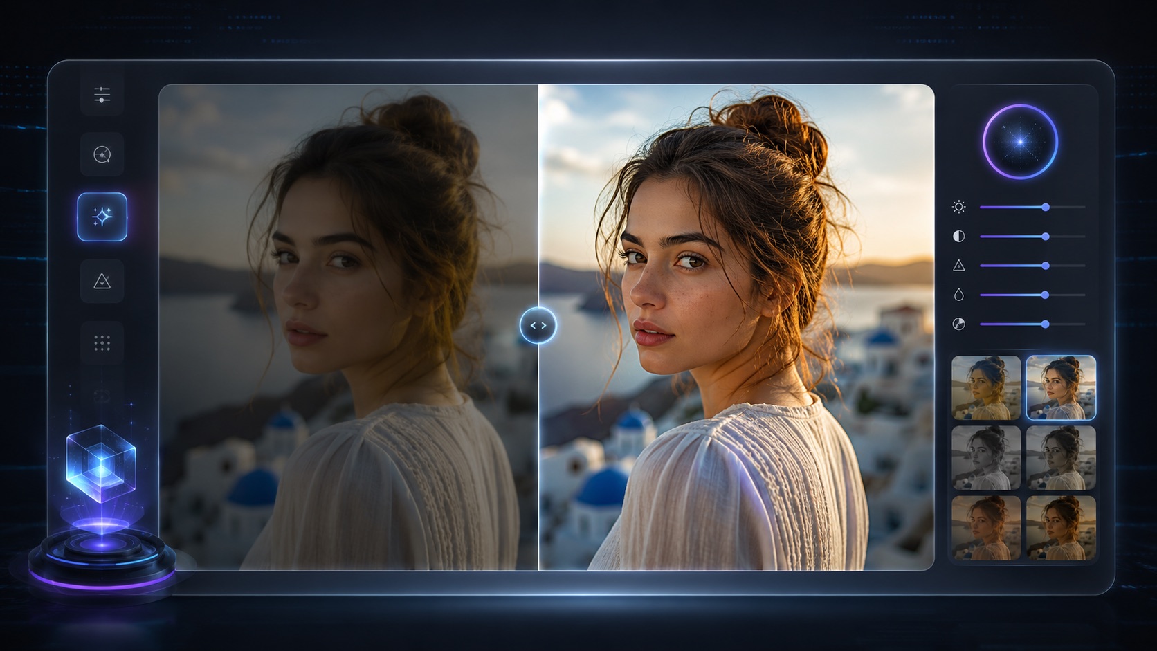 AI Image Enhancer visual
