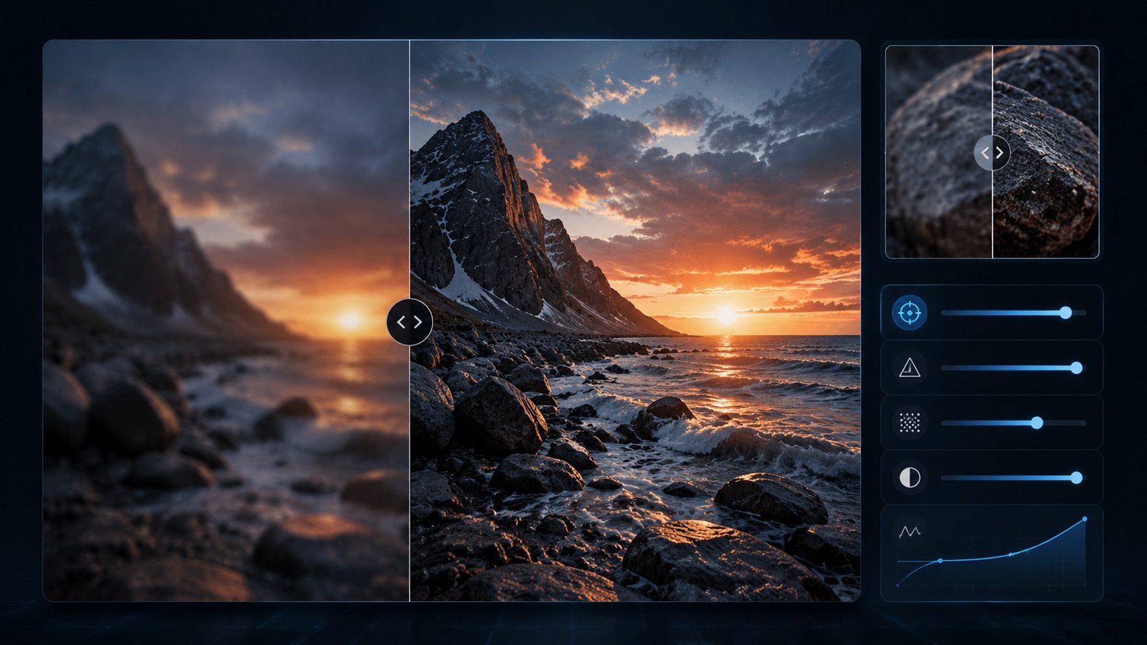 AI Image Sharpener visual