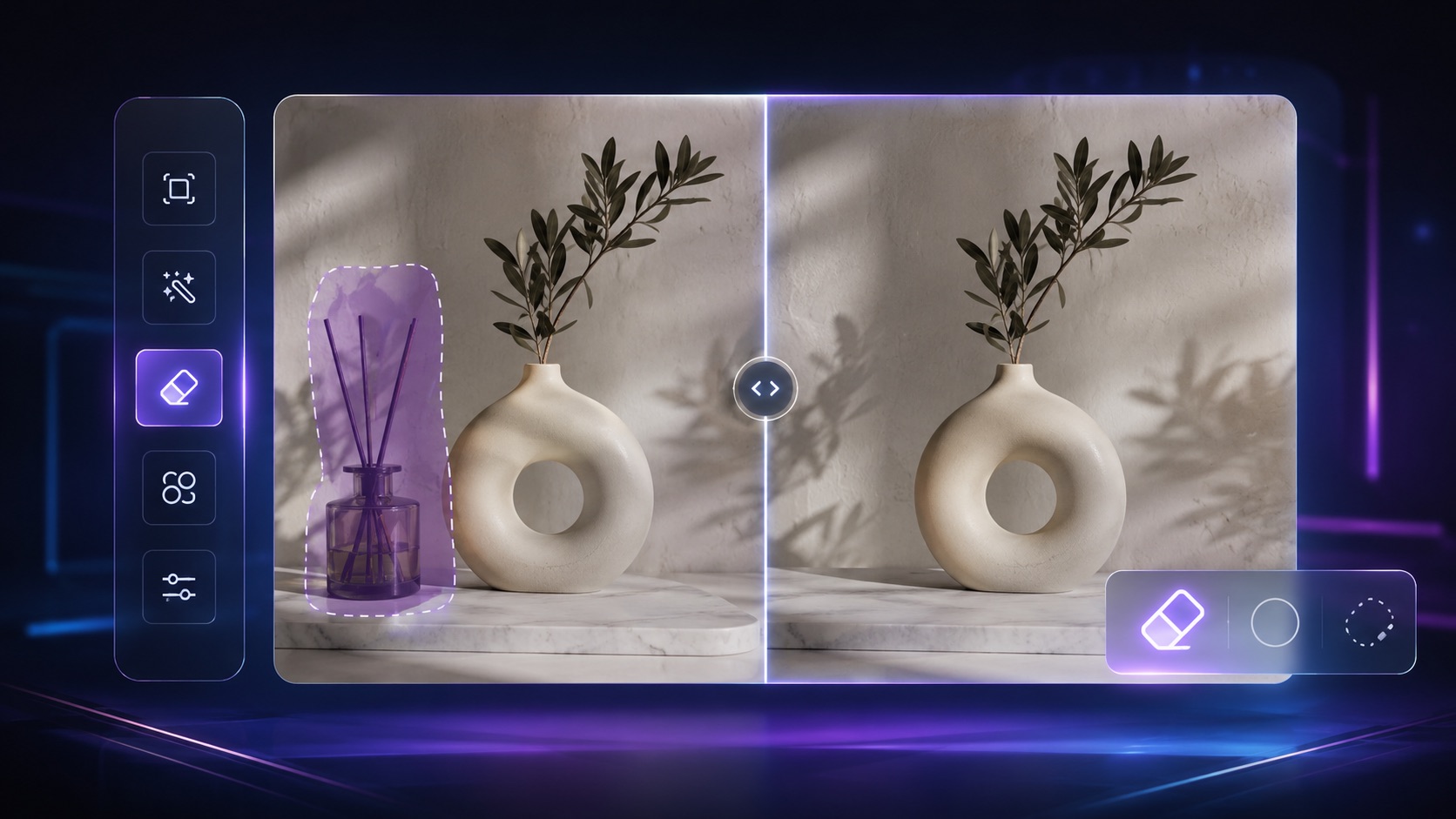 AI Object Remover visual