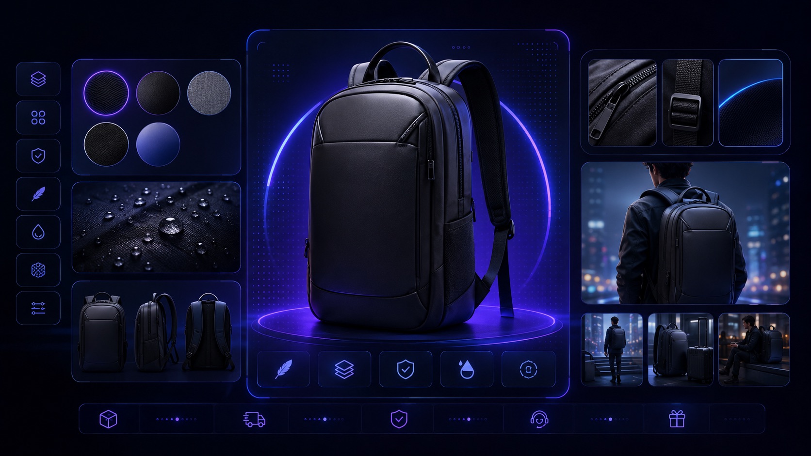 AI Product Detail Page Image Set visual