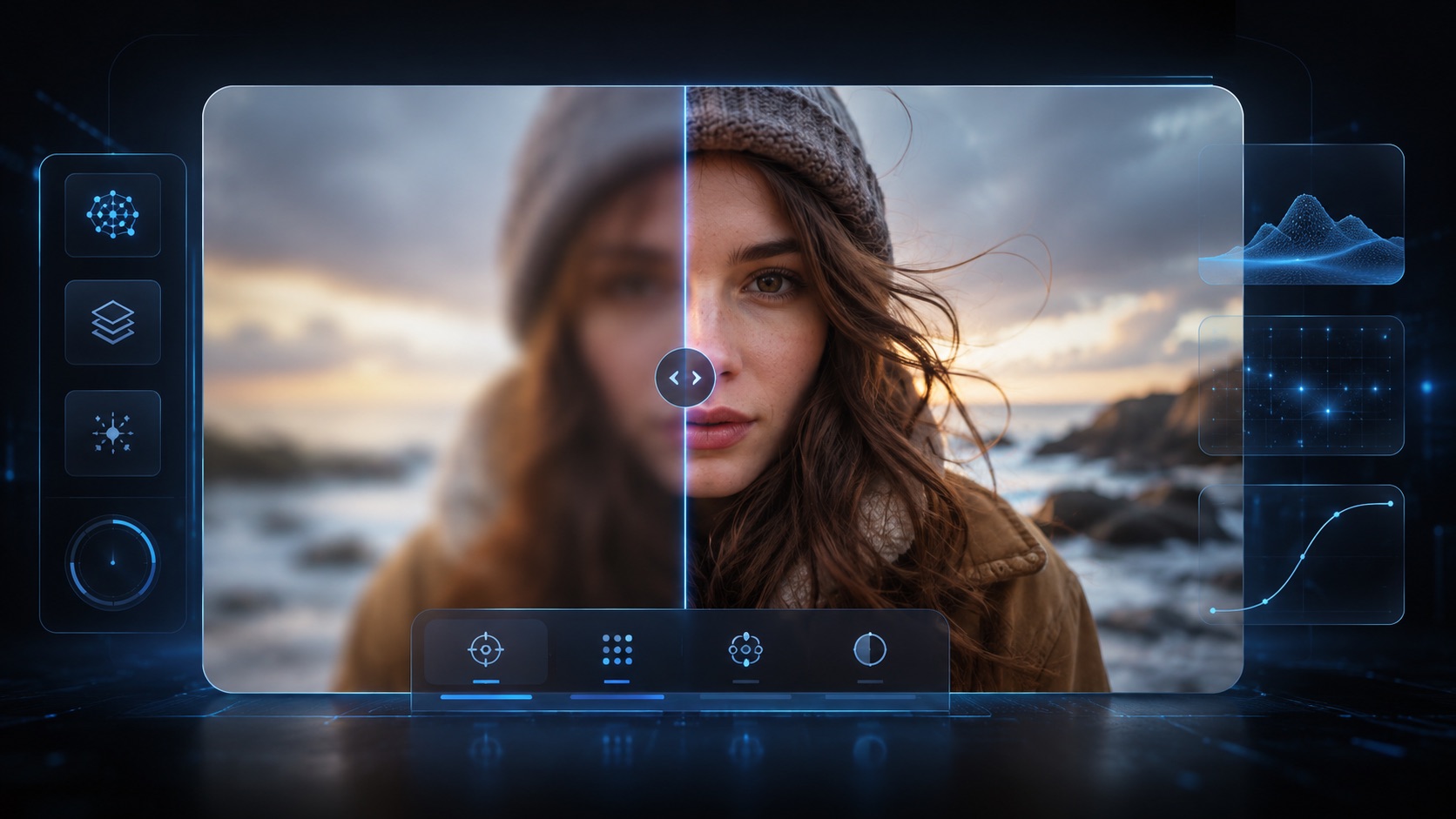 AI AI Photo Retouching visual